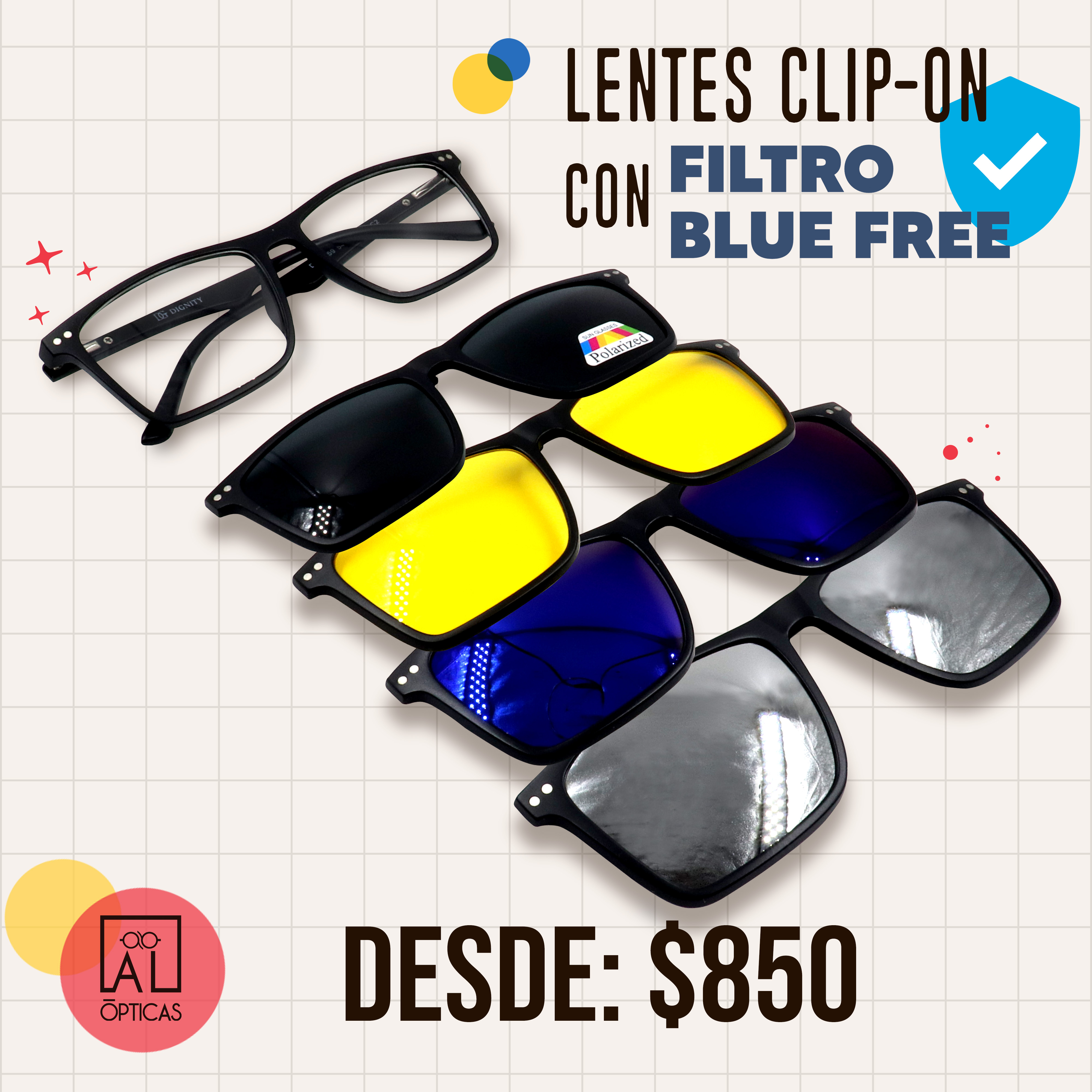 CLIP-ON CON BLUE FREE 